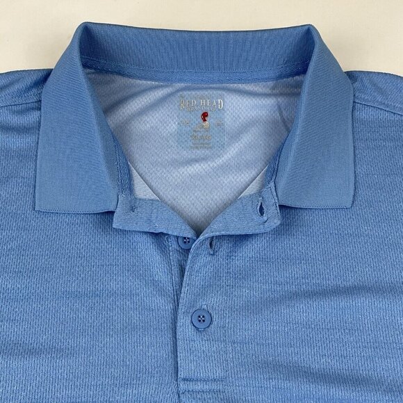 Red Head Brand Co. Polo Shirt Men’s XL Blue Polyester Golf Casual - Picture 7 of 7